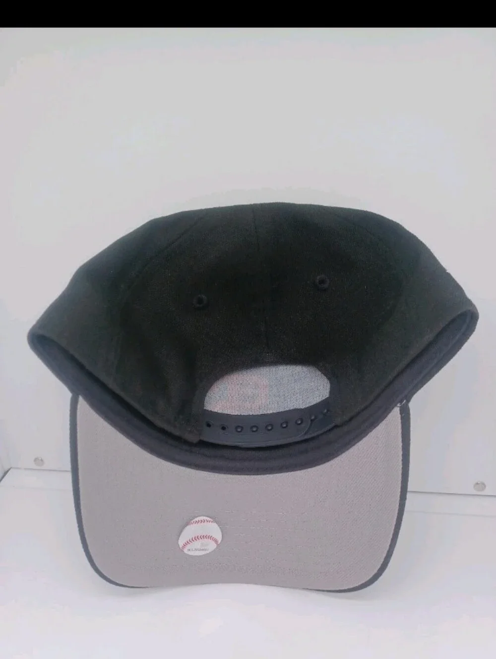New Era Upside Down SF Giants Black 9Forty A-Frame Snapback Hat Cap Cooperstown